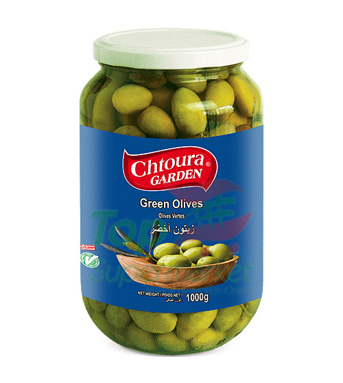 Chtoura Garden olives vertes 1KG